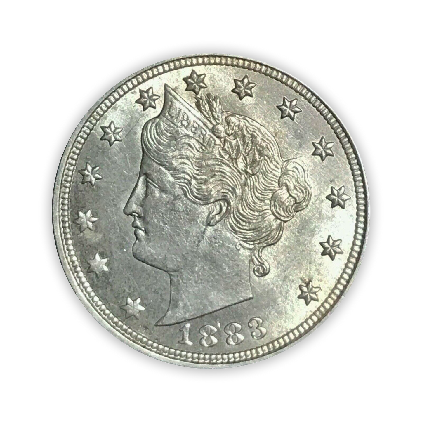 1883 Liberty No Cents Nickel - Uncirculated - CoinsTV