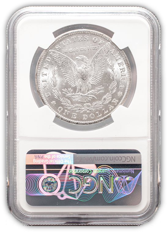 1884 Morgan Silver Dollar New Orleans - NGC MS63 Wayne Miller Signature Label