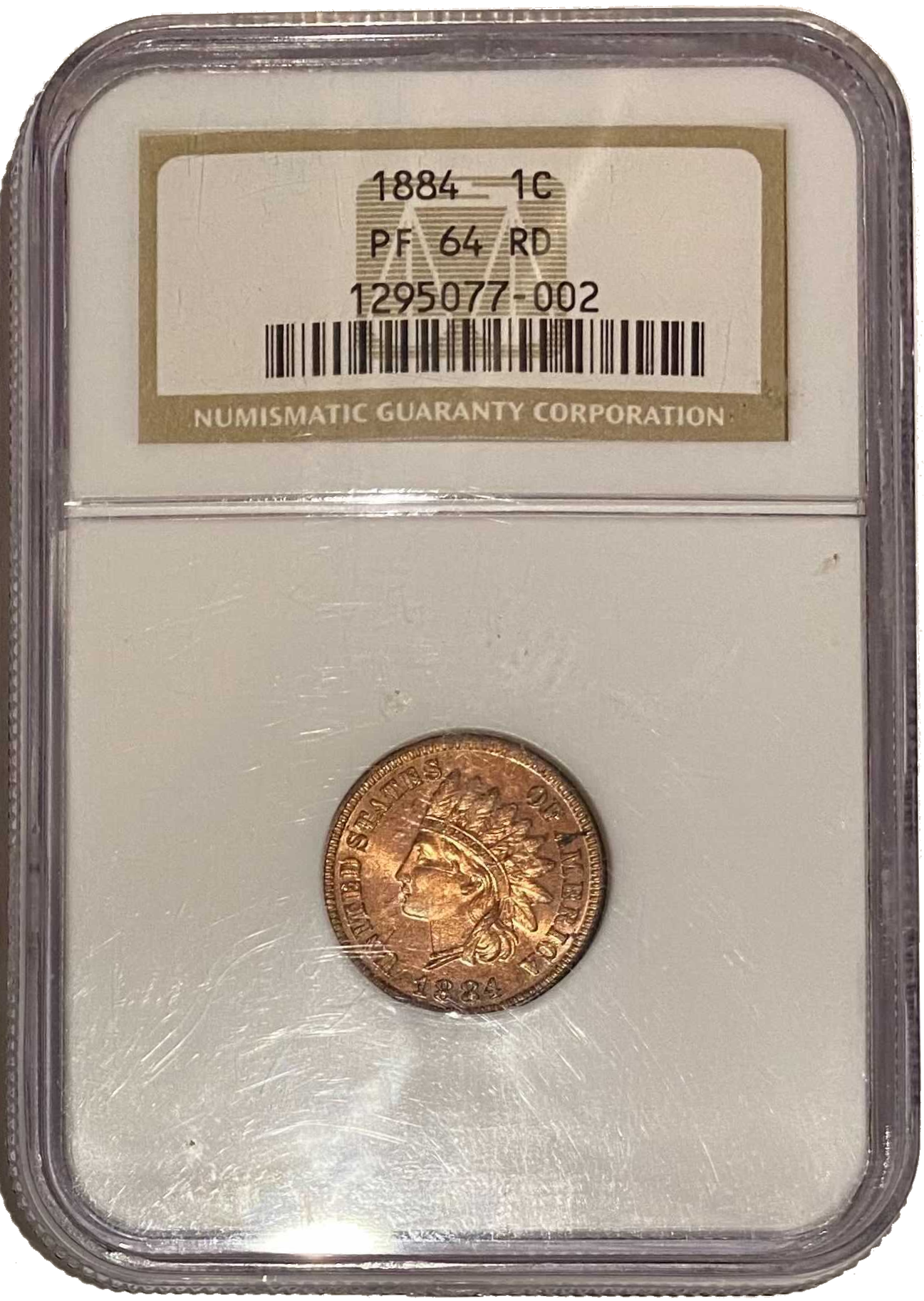 1884 Indian Cent Philadelphia Proof - NGC PF64 RD - CoinsTV