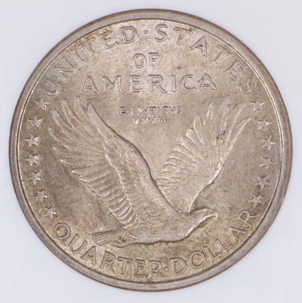 1917 S Standing Liberty Quarter San Francisco - NGC AU58 FH - CoinsTV
