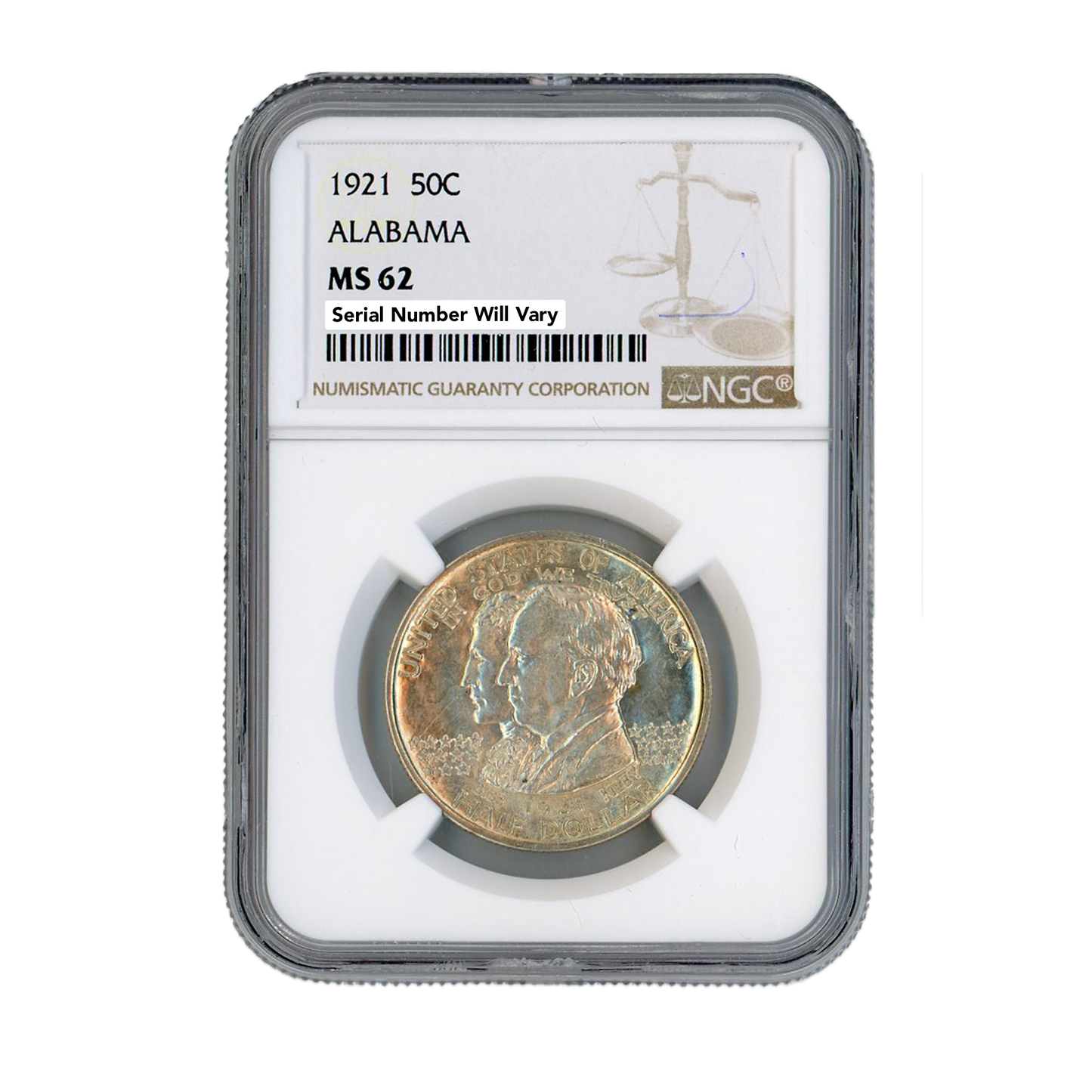 1921 Alabama Half Dollar Commemorative - NGC MS62
