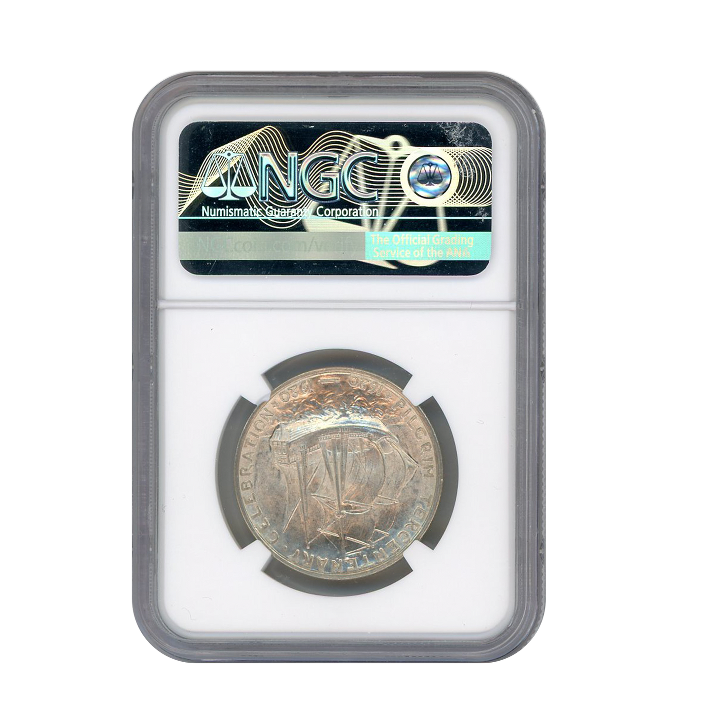 1921 Pilgrim Half Dollar Commemorative NGC MS66+ Sight White - CoinsTV