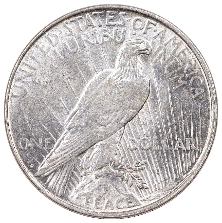 1922 D Peace Silver Dollar Denver - Uncirculated - CoinsTV