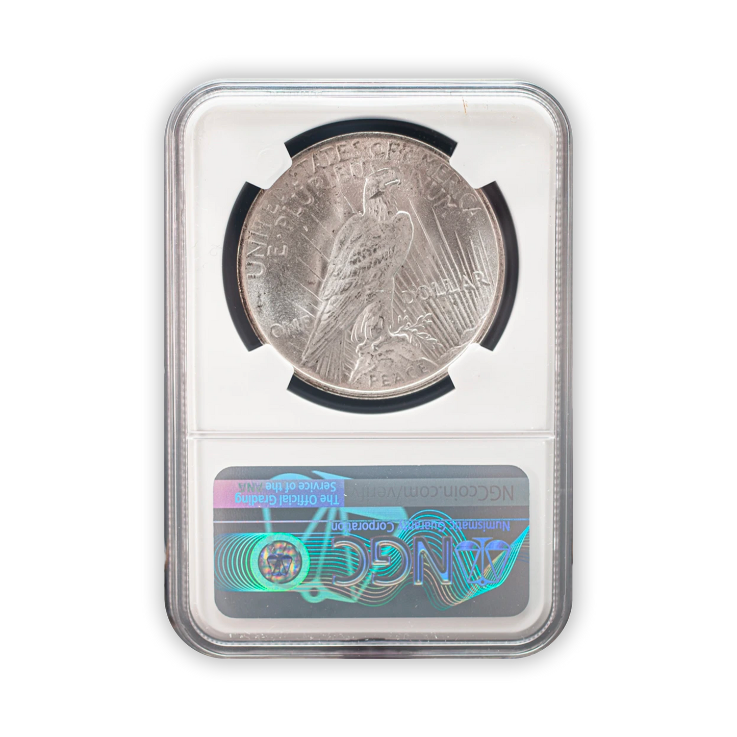 1923 Peace Silver Dollar Philadelphia - NGC MS63 Wayne Miller Signature Label