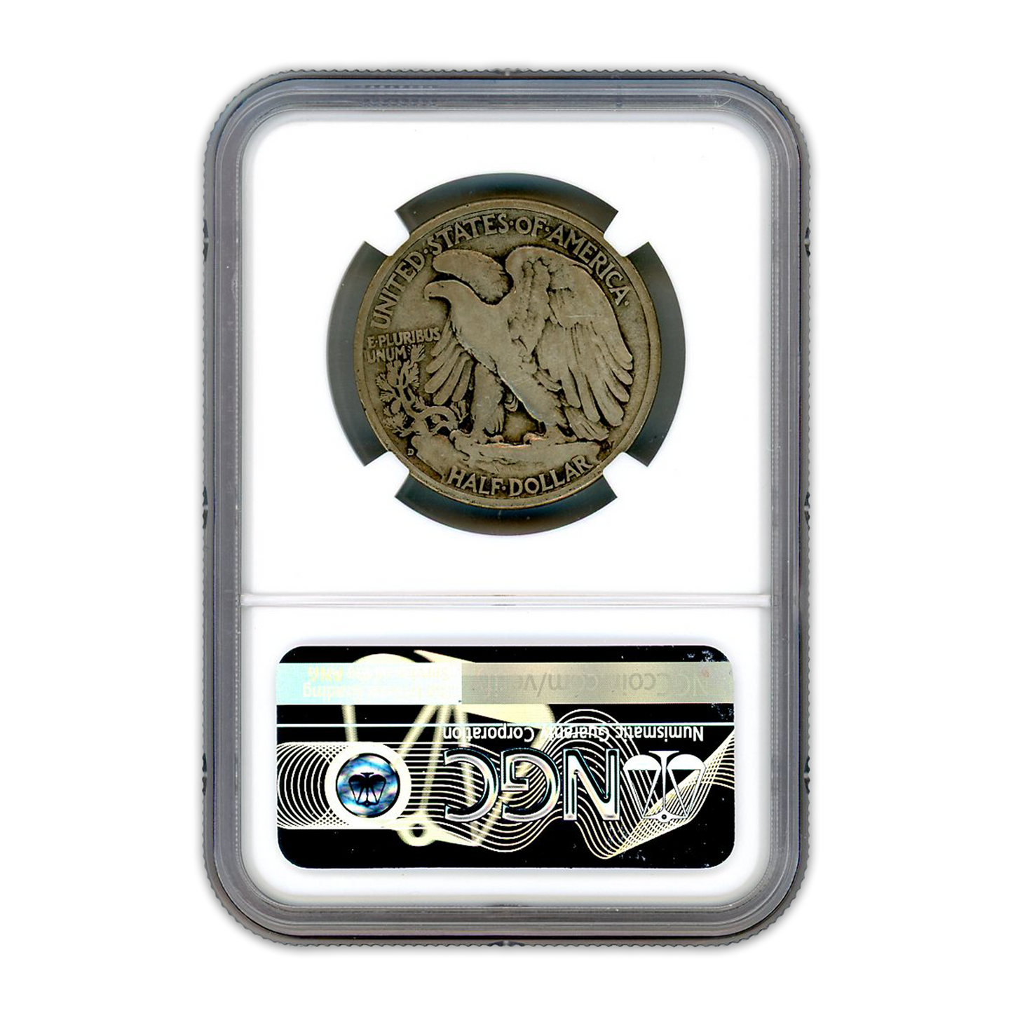1938 D Walking Liberty Half Dollar Denver - NGC F15 - CoinsTV