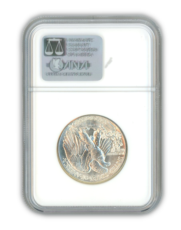 1945 Walking Liberty Silver Half Dollar Denver - NGC MS66 - CoinsTV