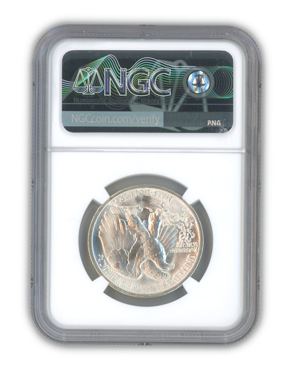 1946 Walking Liberty Silver Half Dollar San Francisco - NGC MS65 Sight White - CoinsTV