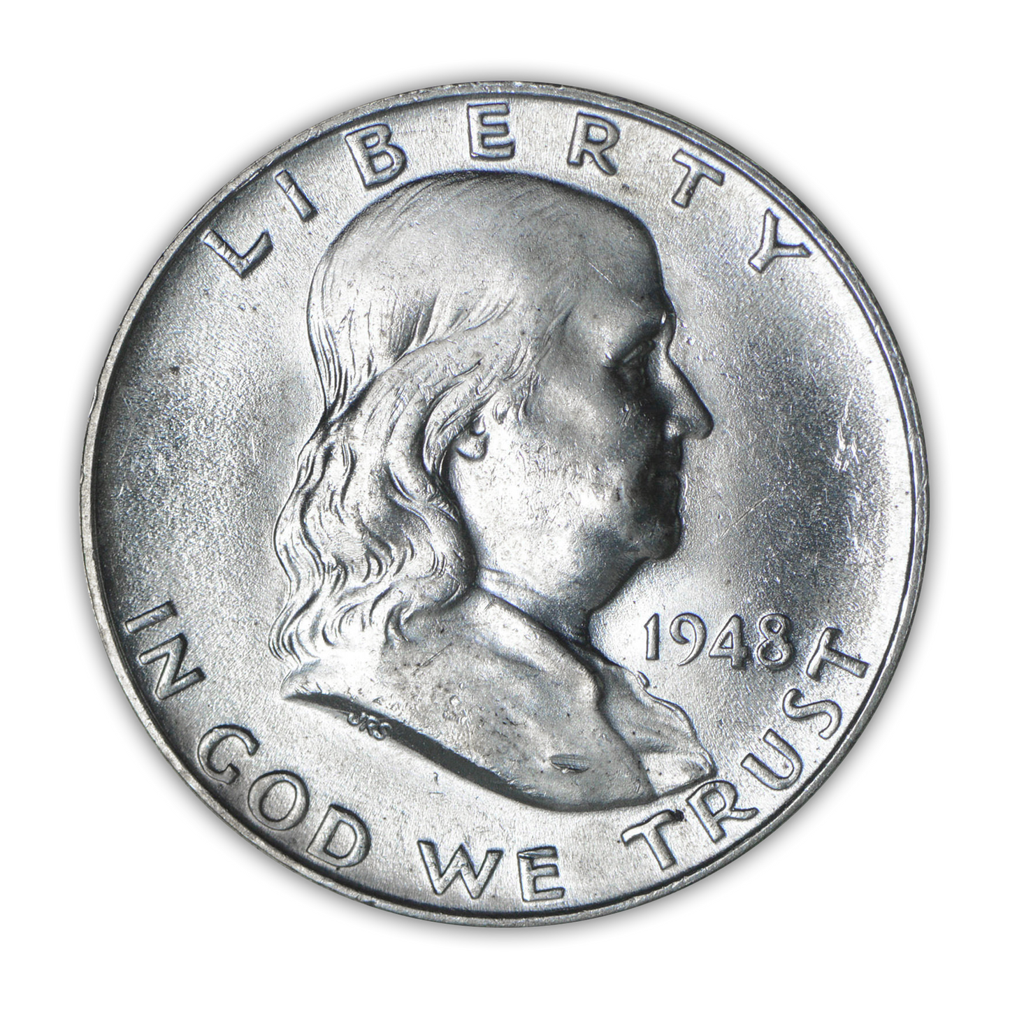 1948 Franklin 90% Silver Half Dollar Philadelphia - Uncirculated