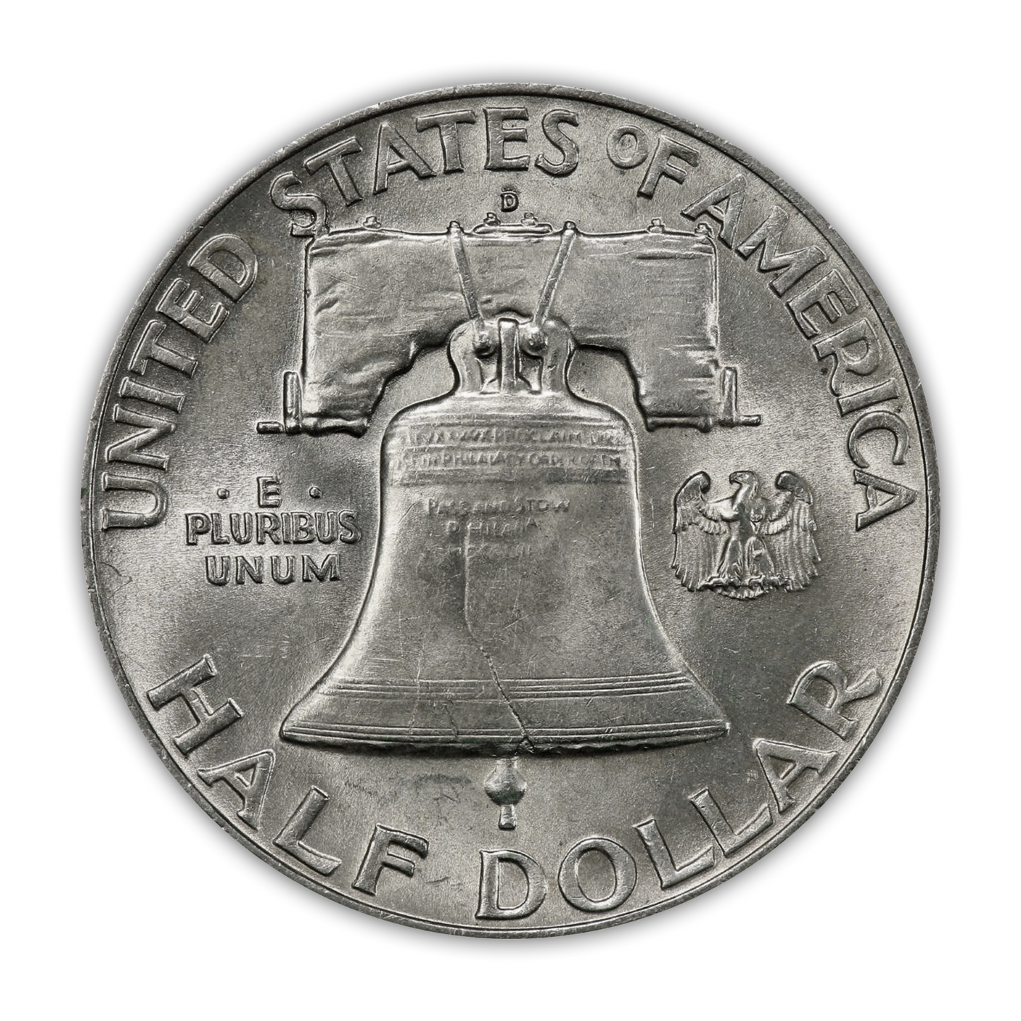 1951 Franklin 90% Silver Half Dollar Denver - Uncirculated - CoinsTV