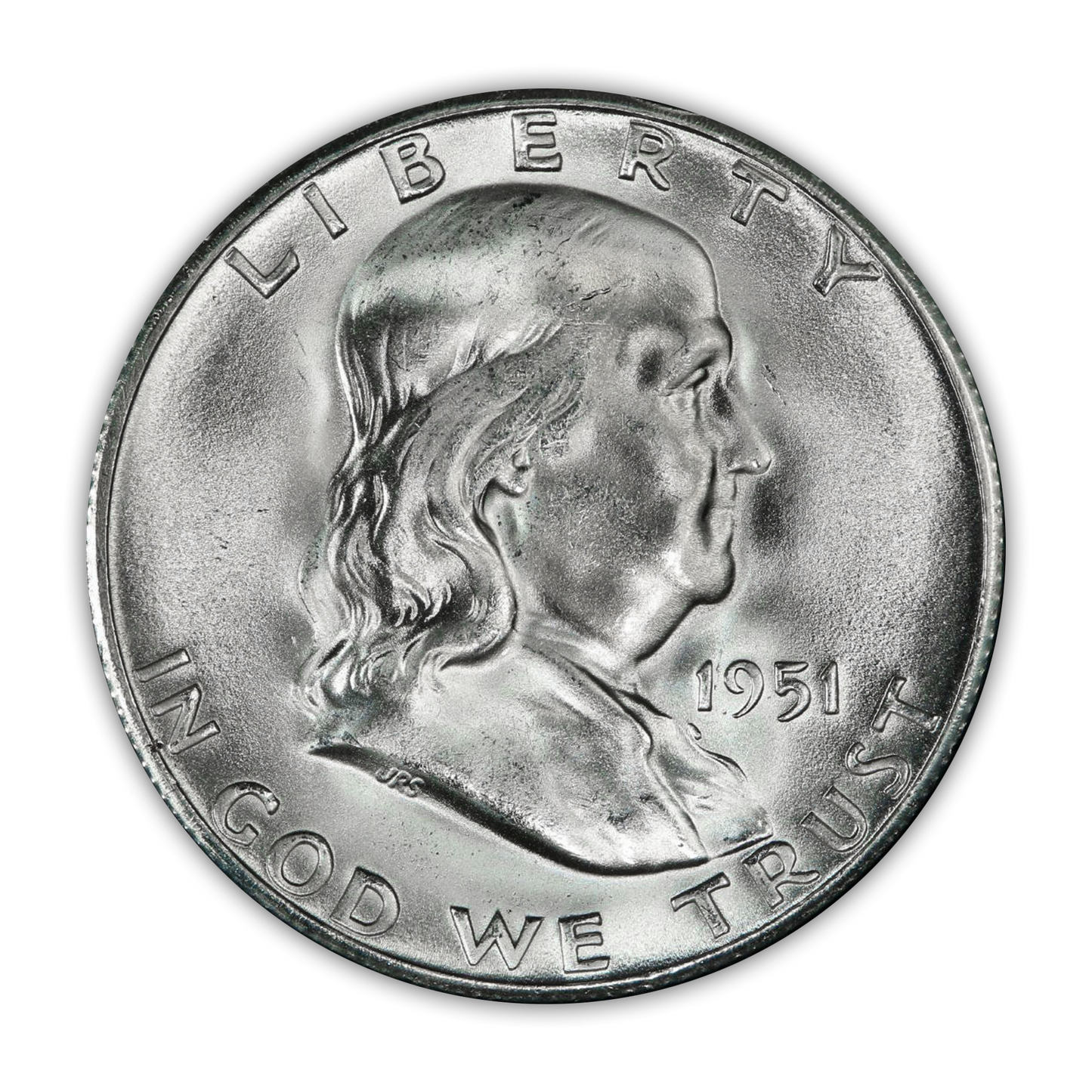 1951 Franklin 90% Silver Half Dollar San Francisco - Uncirculated