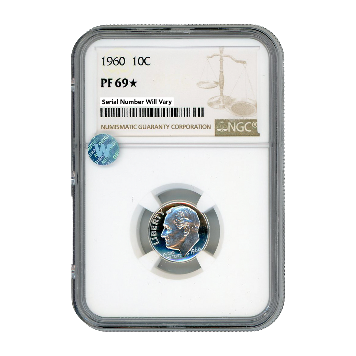 1960 Roosevelt Dime - NGC PF69 Star Sight White - CoinsTV