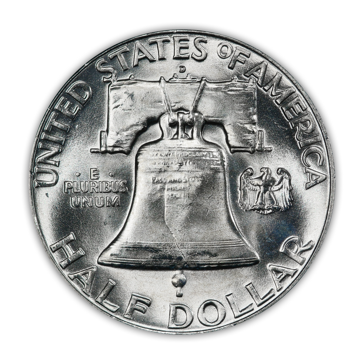 1961 Franklin 90% Silver Half Dollar Denver - Uncirculated - CoinsTV