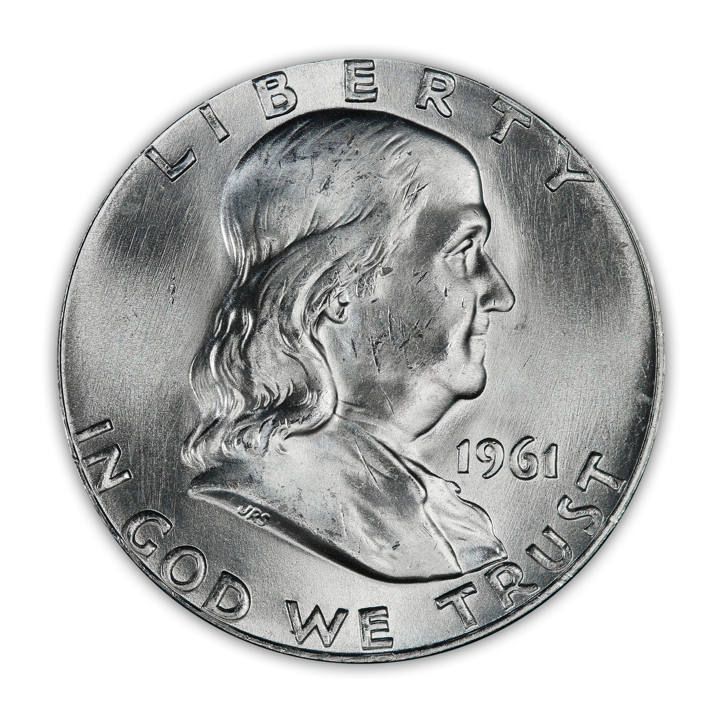 1961 Franklin 90% Silver Half Dollar Philadelphia - Uncirculated