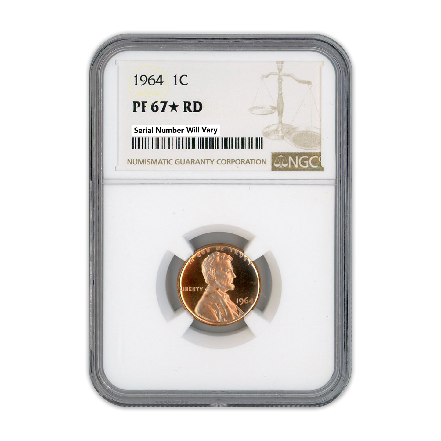 1964 Lincoln Cent - NGC PF67 Star RD