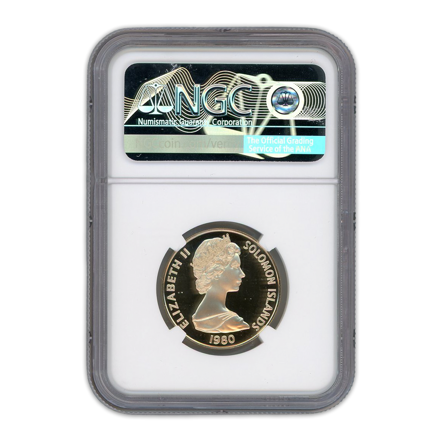 1980 $100 FM Solomons Native Art Gold - NGC PF70 Ultra Cameo - CoinsTV