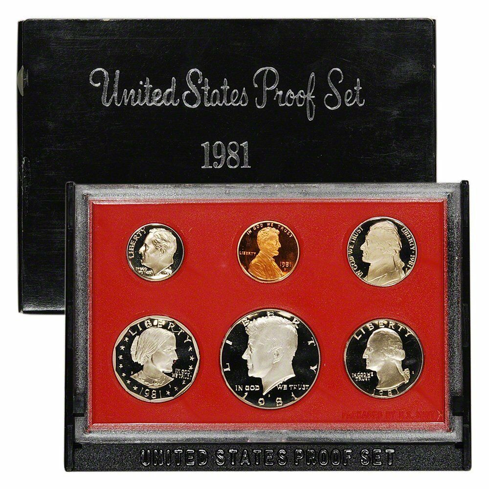 1981 US Proof Set - 6 Coins