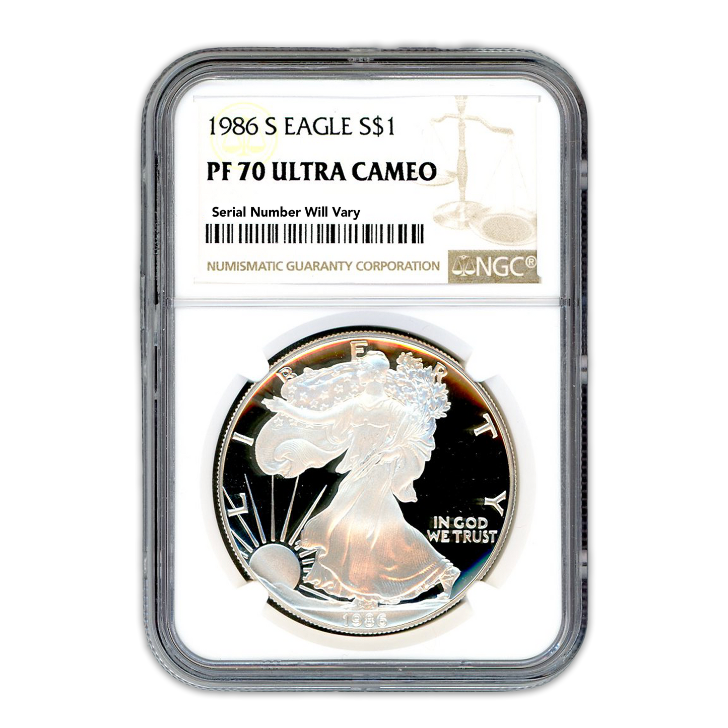 1986 Silver Eagle - Proof NGC PF70 Ultra Cameo