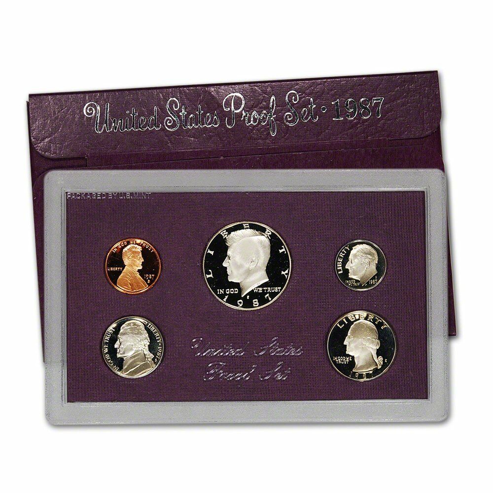 1987 US Proof Set - 5 Coins