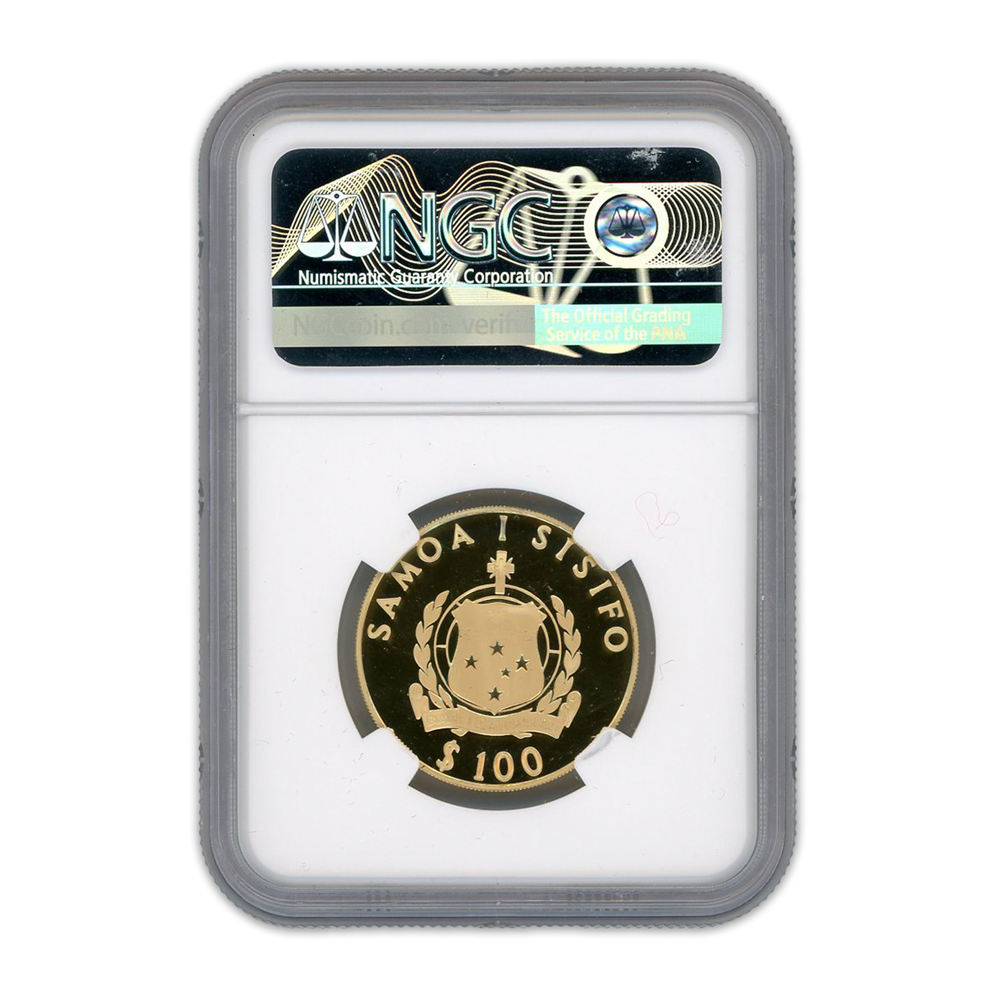 1987 Samoa G$100T America's Cup Race NGC PF70 ultra cameo - CoinsTV
