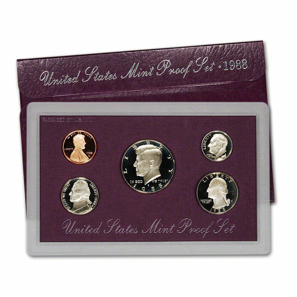 1988 US Proof Set - 5 Coins