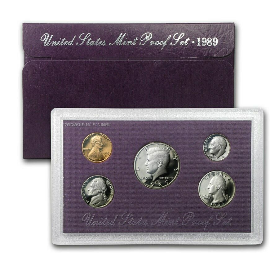 1989 US Proof Set - 5 Coins - CoinsTV