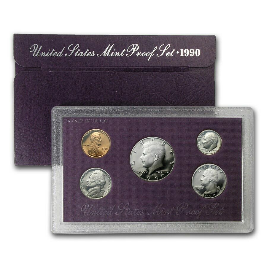 1990 US Proof Set - 5 Coins - CoinsTV