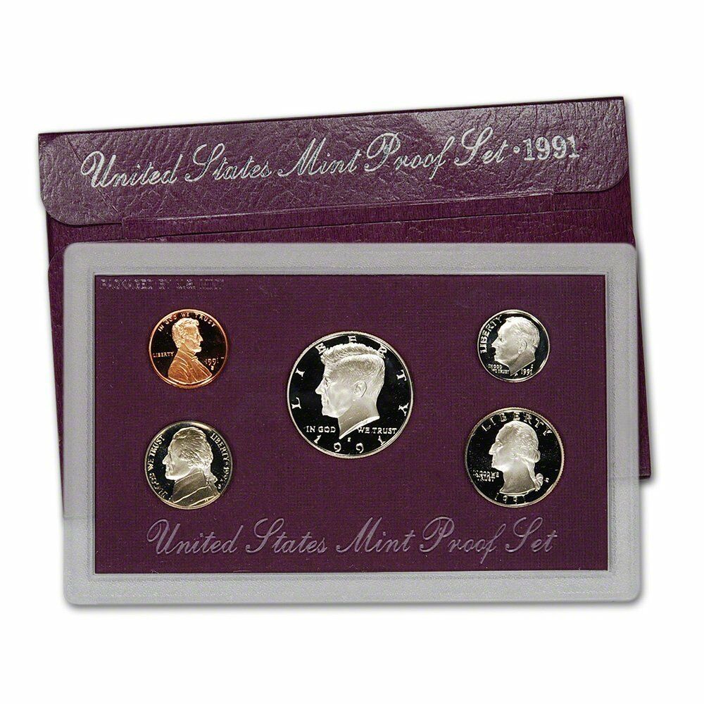 1991 US Proof Set - 5 Coins