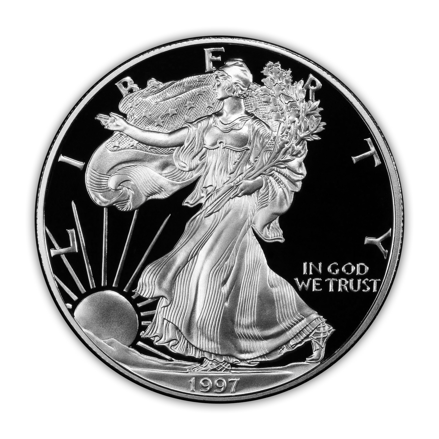 1997 Silver Eagle - Philadelphia Proof - Original Government Packaging (OGP)