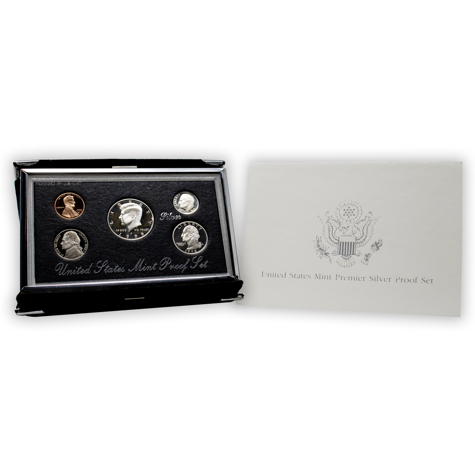 1998 Premier Silver Proof Set - 5 Coins | CoinsTV