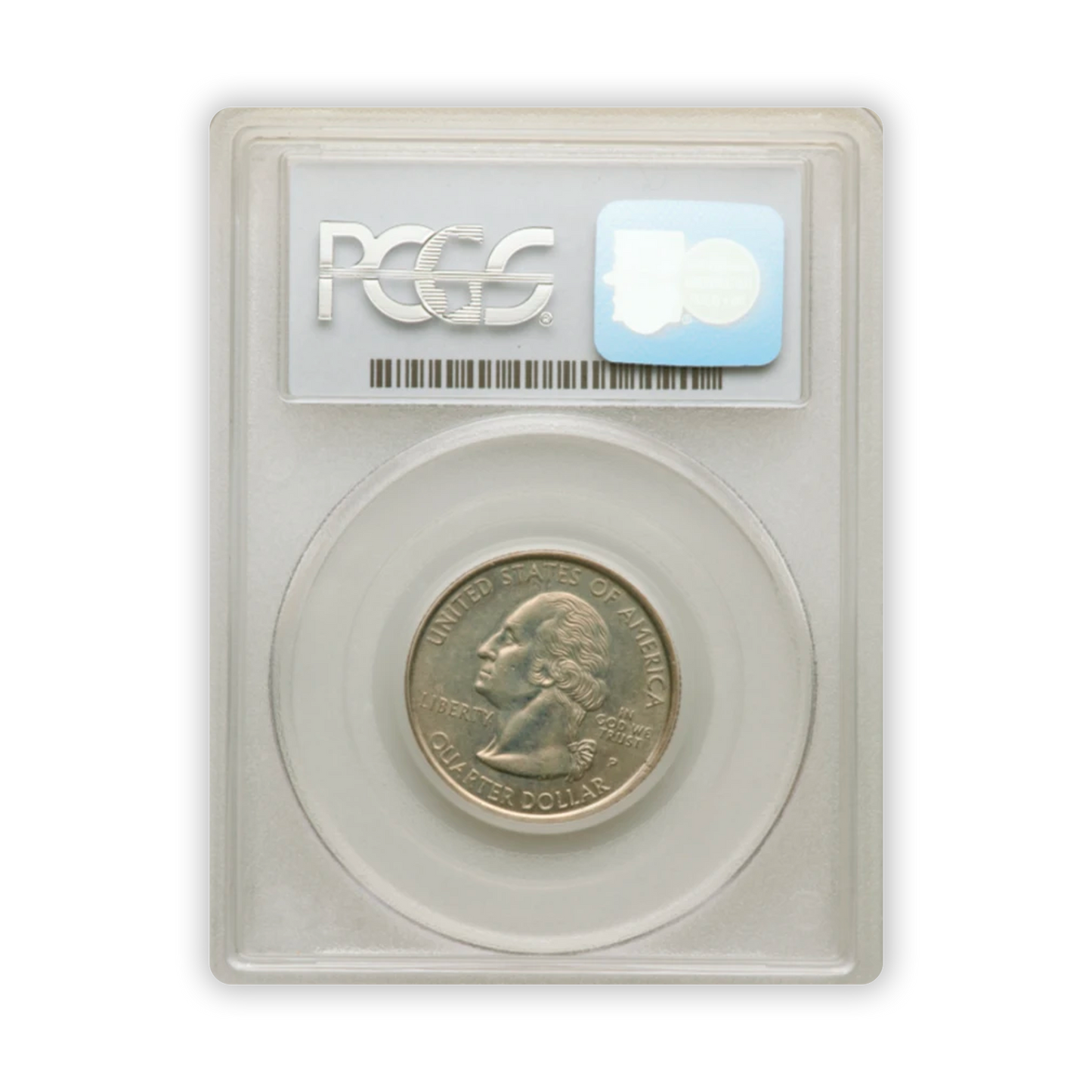 1999 Delaware Quarter Dollar Philadelphia - 180 Rotated Dies - PCGS AU58