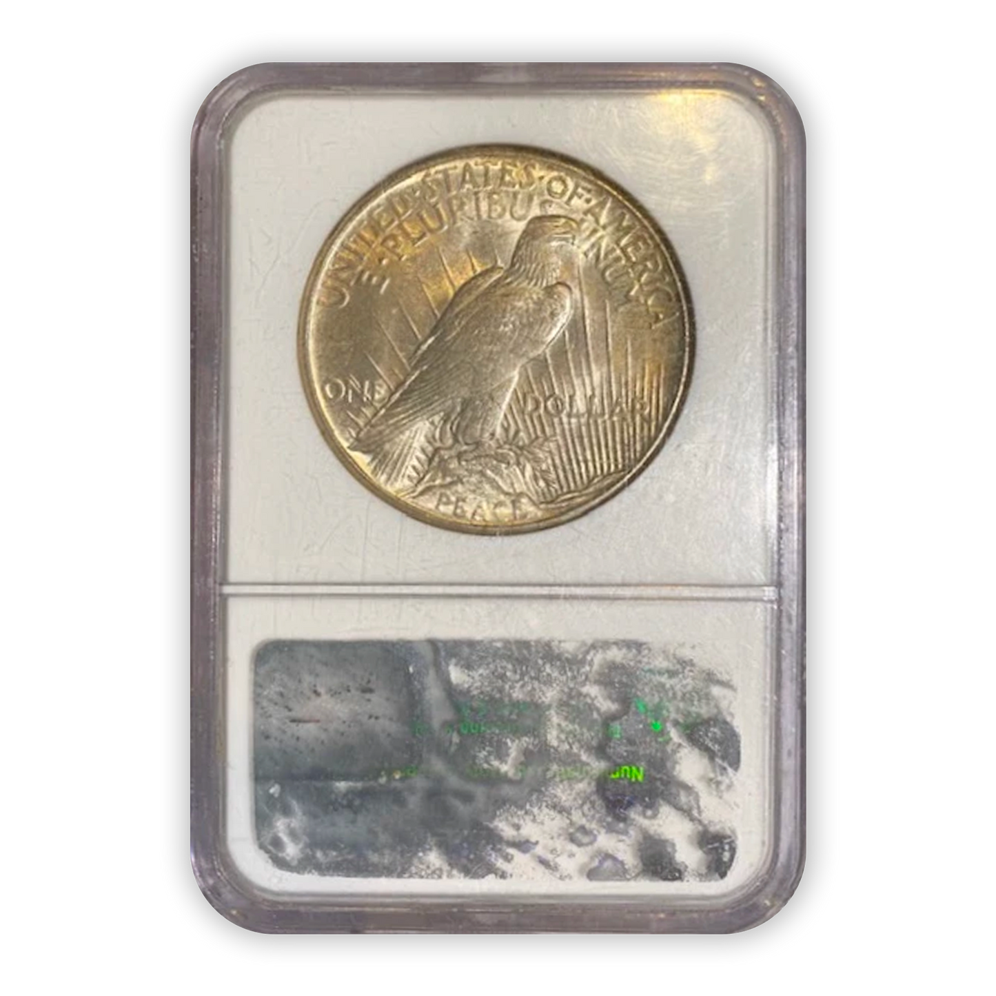 1921 Peace Silver Dollar Philadelphia - NGC MS62 Natural Toning - CoinsTV