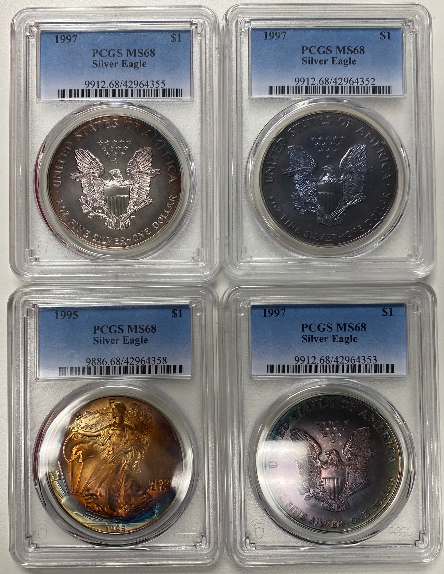 Deep Toned Silver Eagle PCGS Certified Grab Bag - CoinsTV