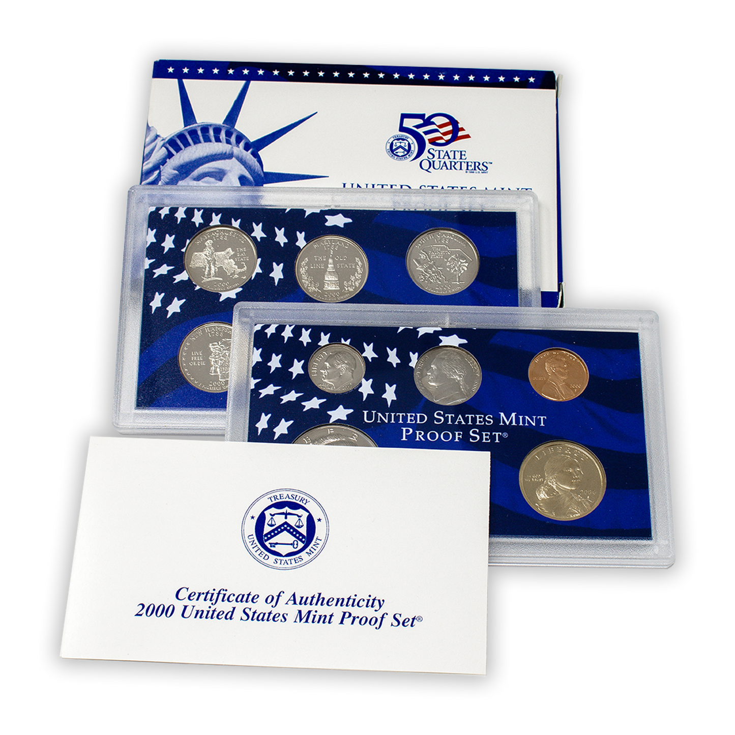 2000 US Proof Set - 10 Coins
