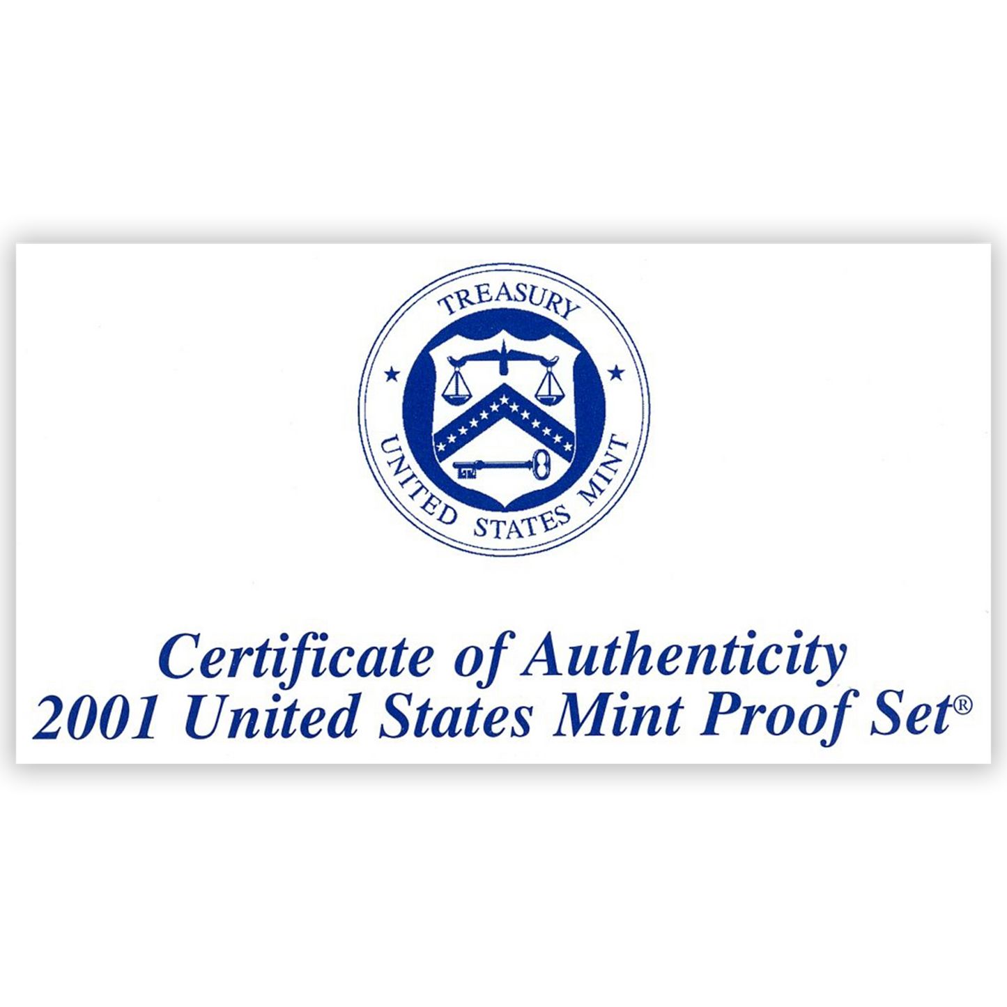 2001 US Proof Set - 10 Coins