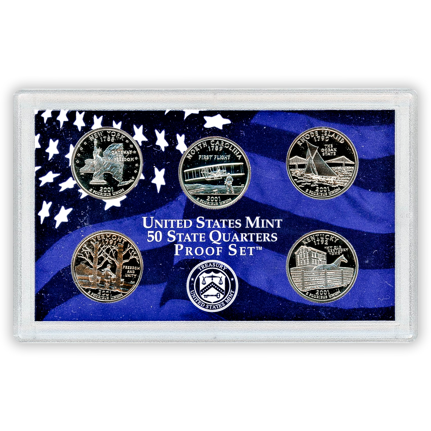 2001 US Proof Set - 10 Coins