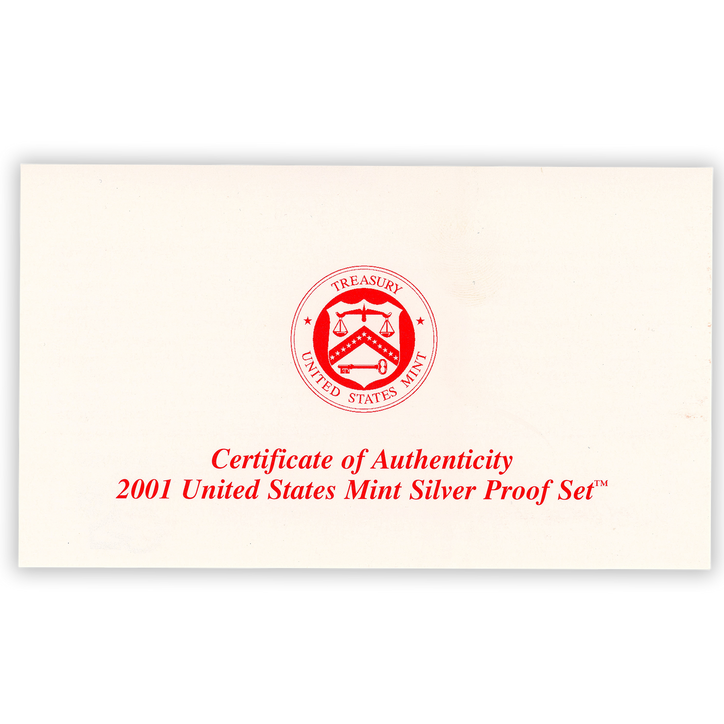 2001 Silver Proof Set - 10 Coins - CoinsTV