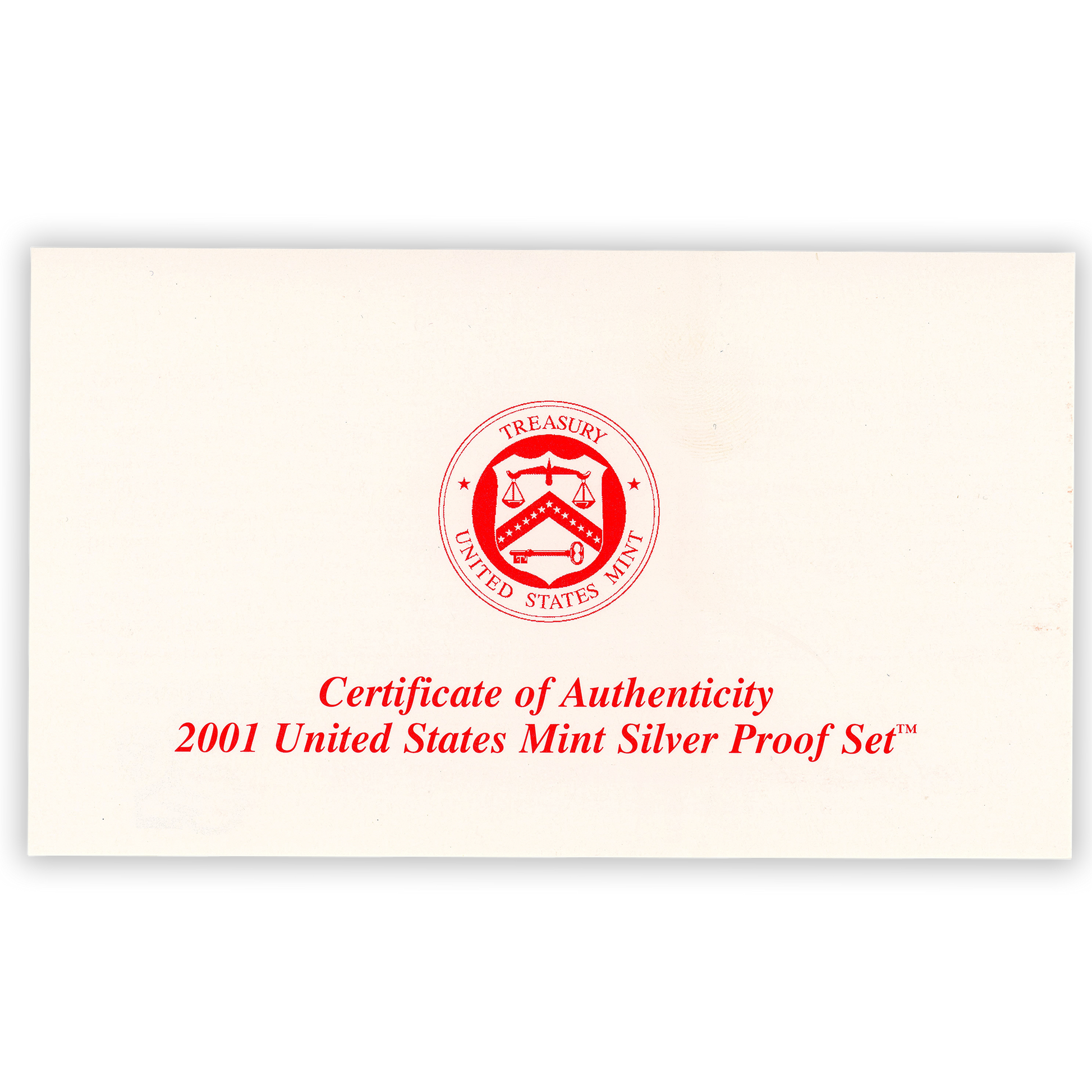 2001 Silver Proof Set - 10 Coins - CoinsTV