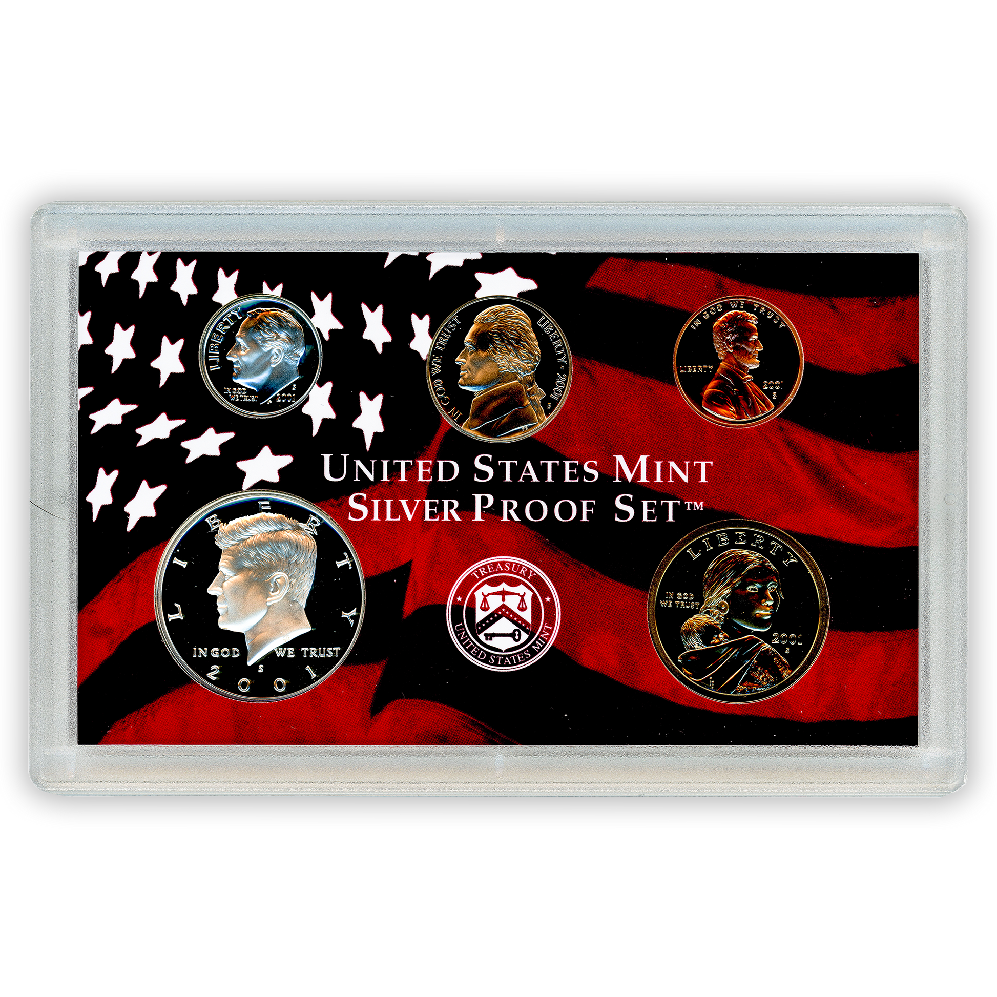 2001 Silver Proof Set - 10 Coins - CoinsTV