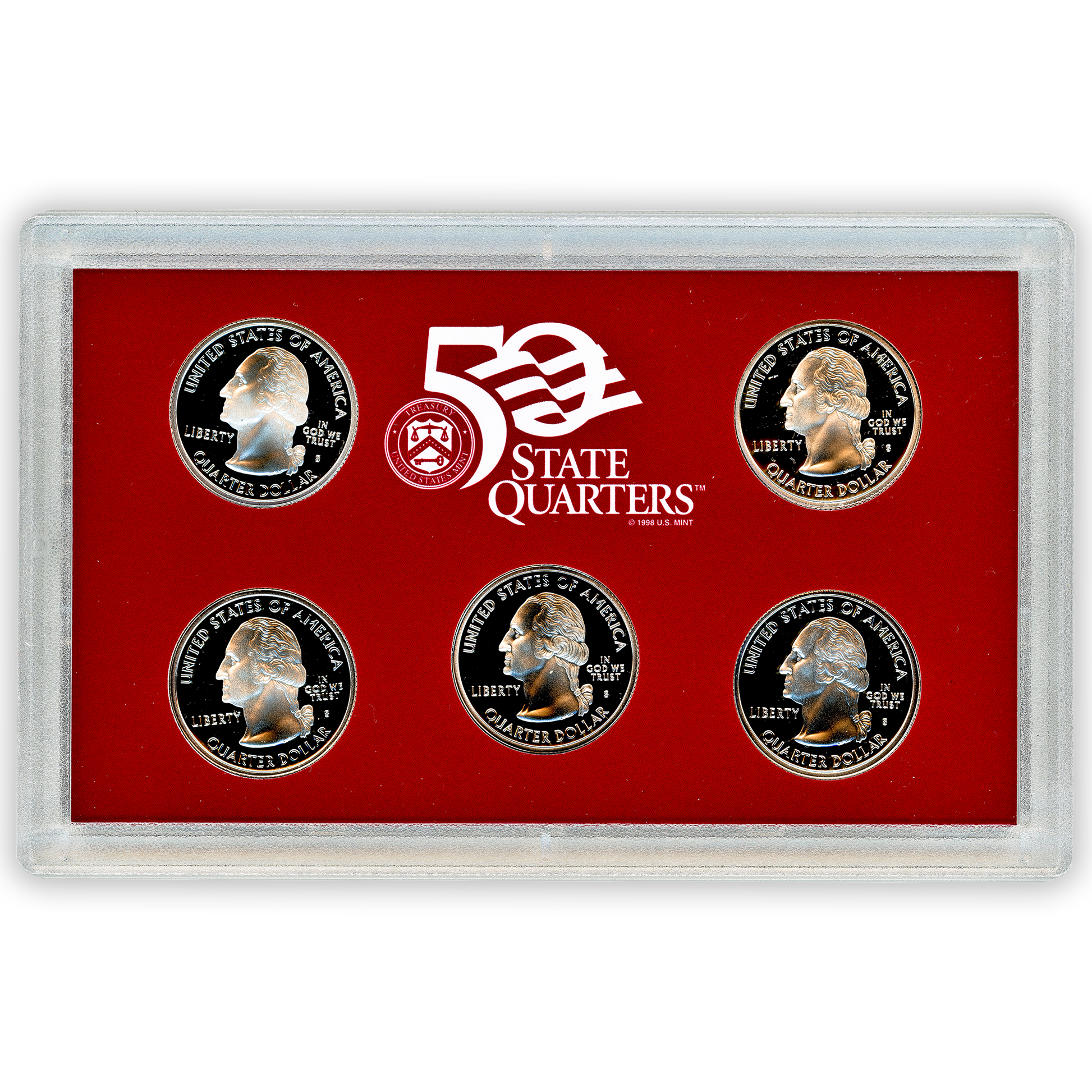 2001 Silver Proof Set - 10 Coins - CoinsTV