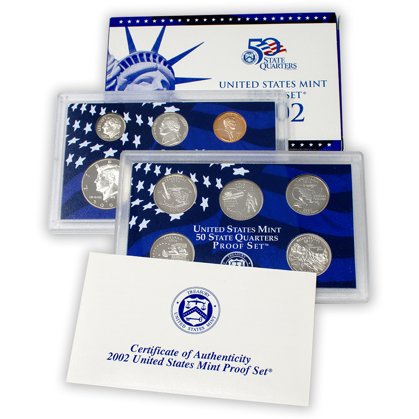 2002 US Proof Set - 10 Coins