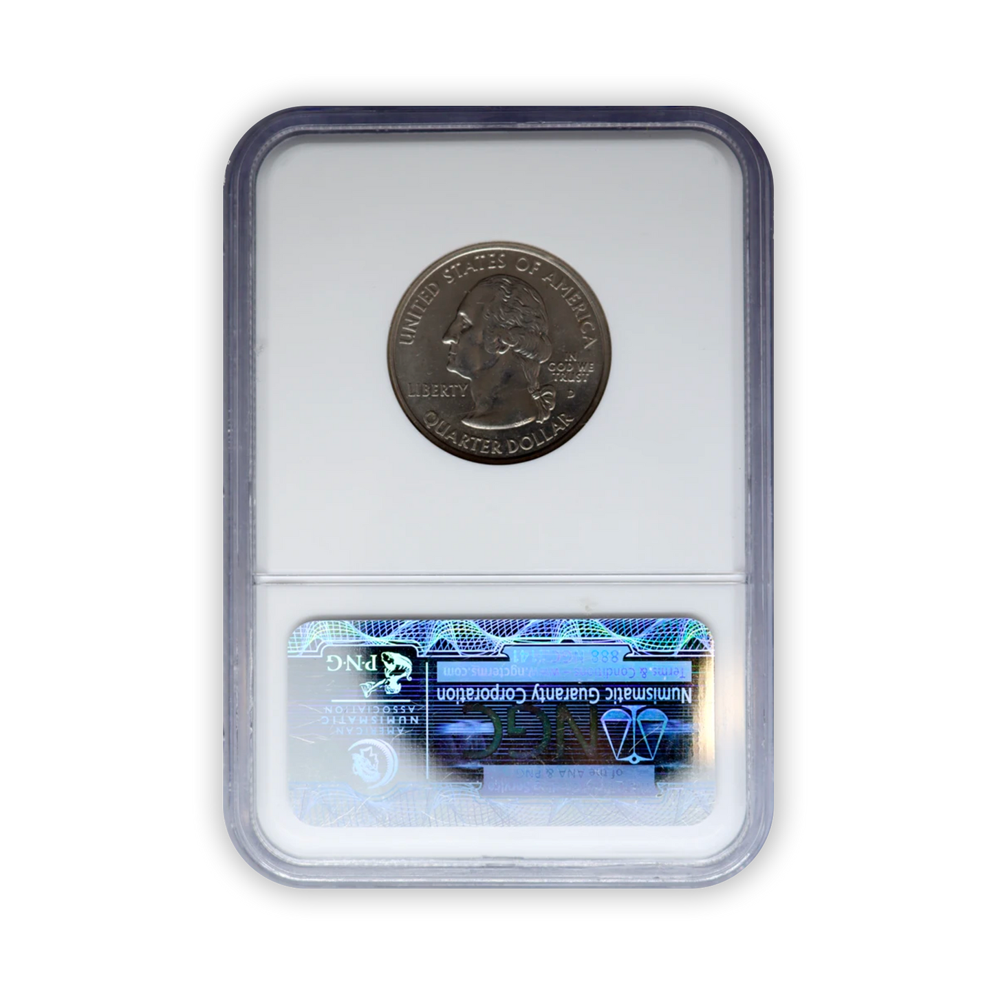2004 Wisconsin Quarter Dollar Denver - Extra Leaf Low Error - NGC MS64 - CoinsTV
