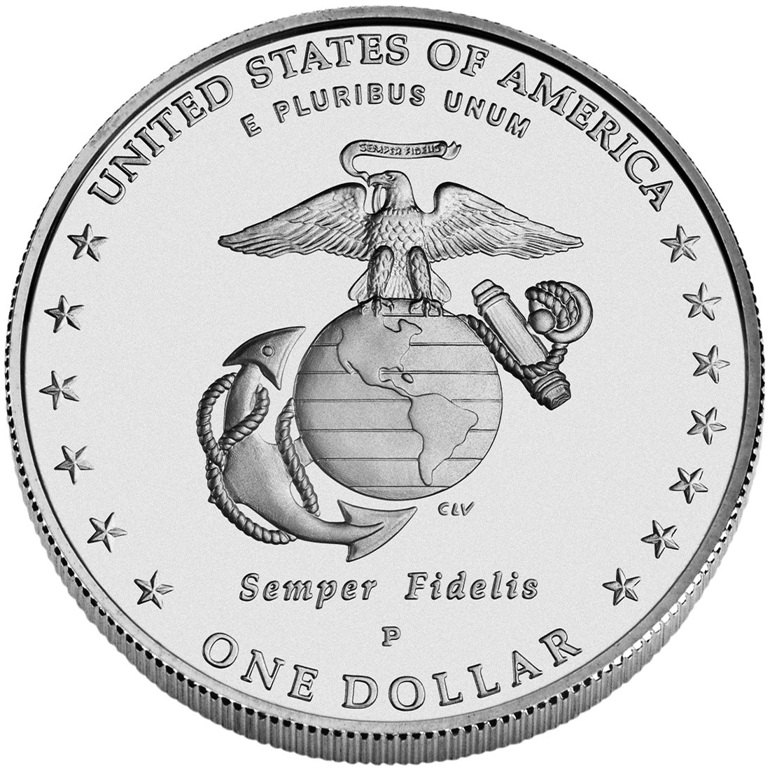 2005 Marine Corps Silver Dollar - Uncirculated in OGP - CoinsTV