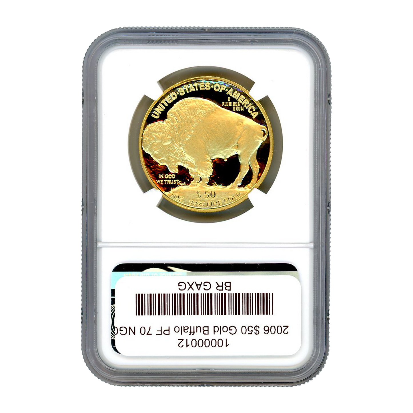 2006 $50 Gold Buffalo - 1oz - NGC PF70 - CoinsTV