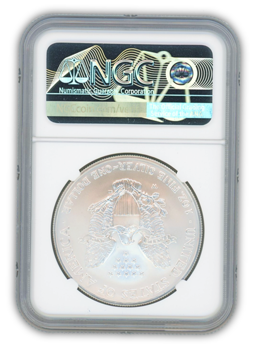2006 Silver Eagle - West Point Burnished - NGC MS70 Mercanti Label - CoinsTV
