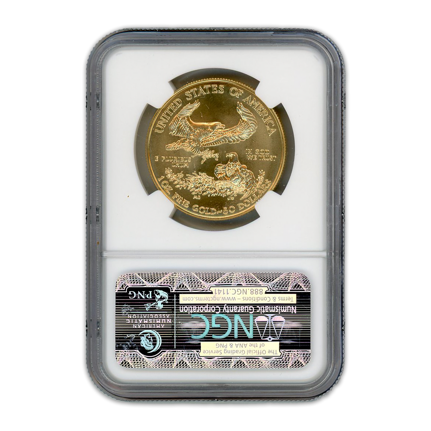 2006 $50 Gold Eagle NGC MS70 - CoinsTV