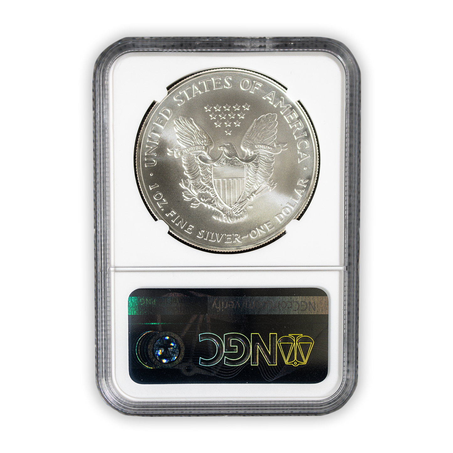 2007 Silver Eagle - Business Strike - NGC MS70 Mercanti Label - CoinsTV