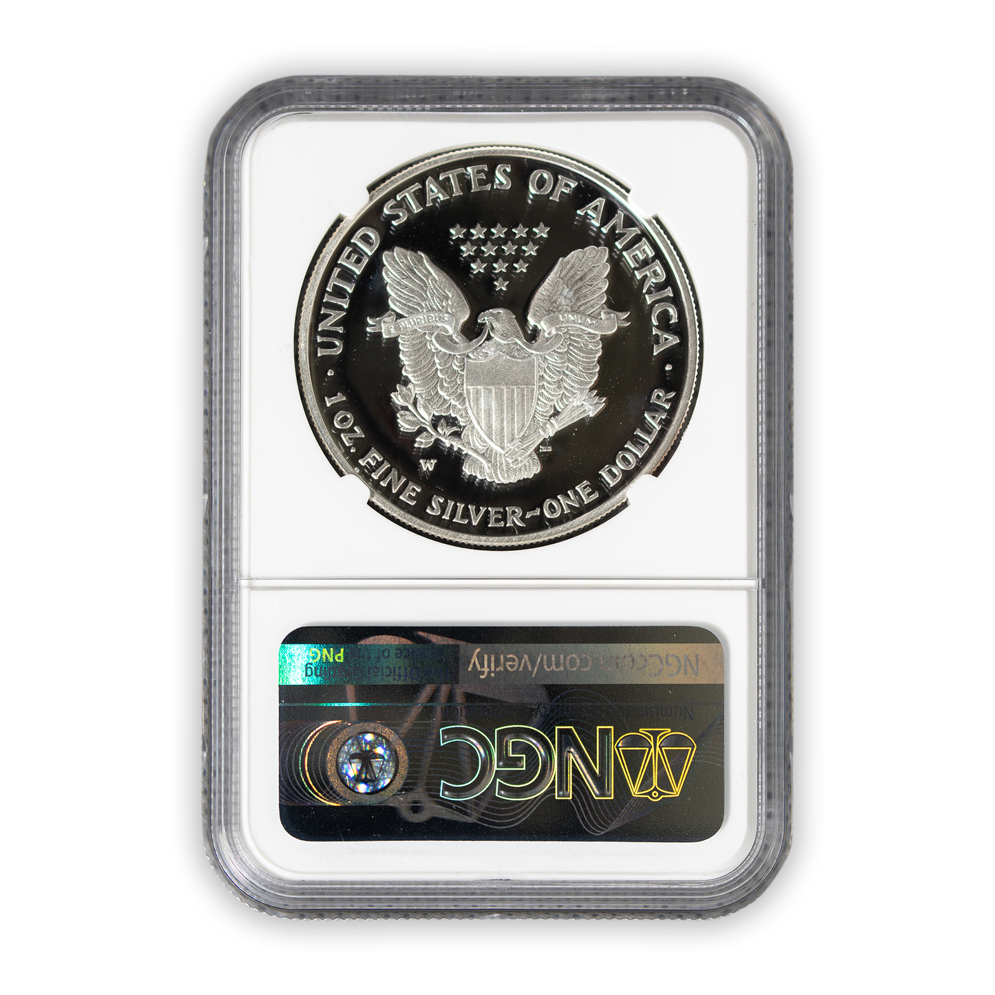 2007 Silver Eagle - West Point - NGC PF70 Mercanti Label - CoinsTV