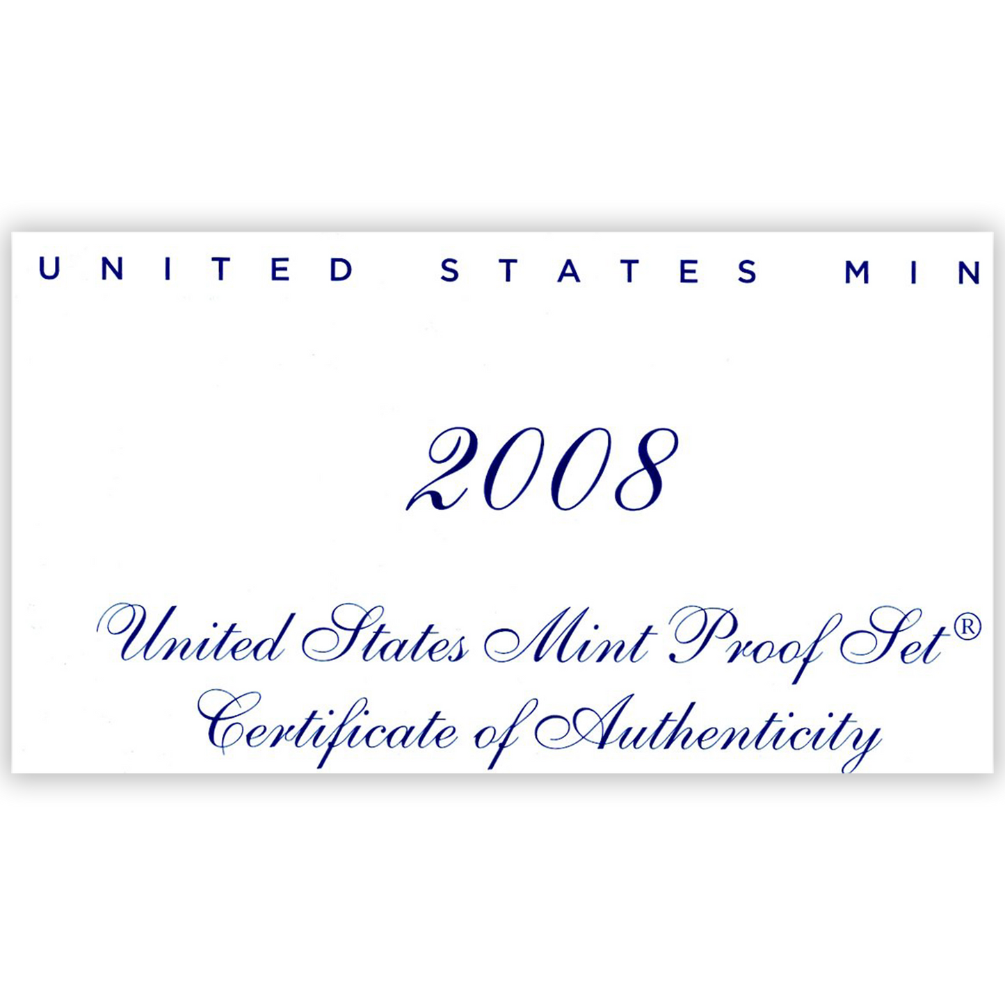 2008 US Proof Set - 14 Coins