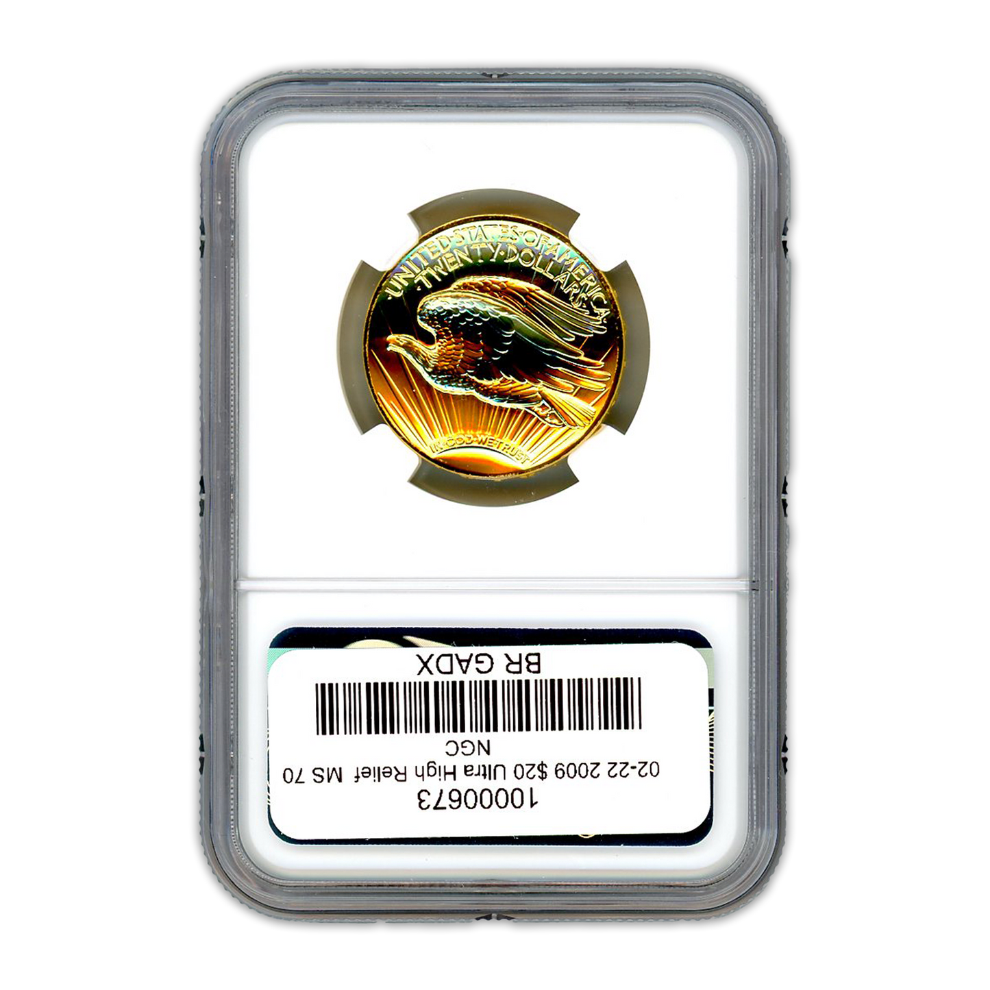 2009 $20 Ultra High Relief - NGC MS70 - CoinsTV