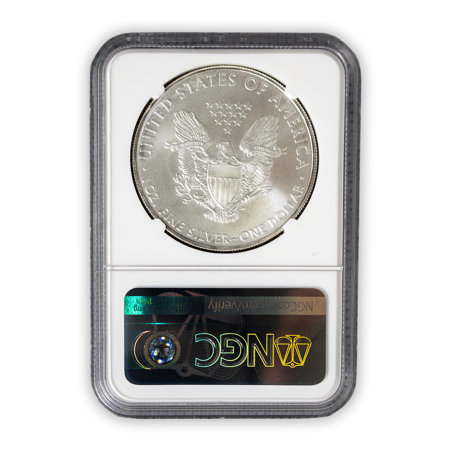 2009 Silver Eagle - Business Strike - NGC MS70 Mercanti Label - CoinsTV